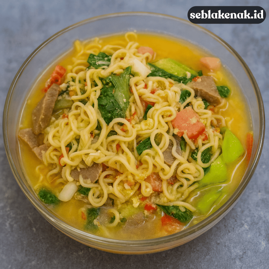 Seblak Mie Kuning, Teksturnya Bikin Nagih & Super Gurih