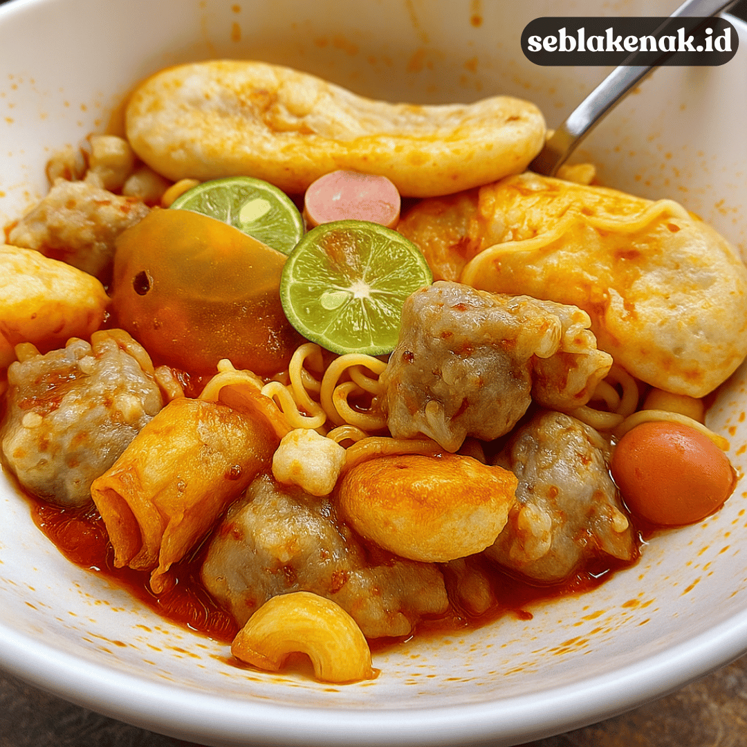 seblak tulang pedas gurih