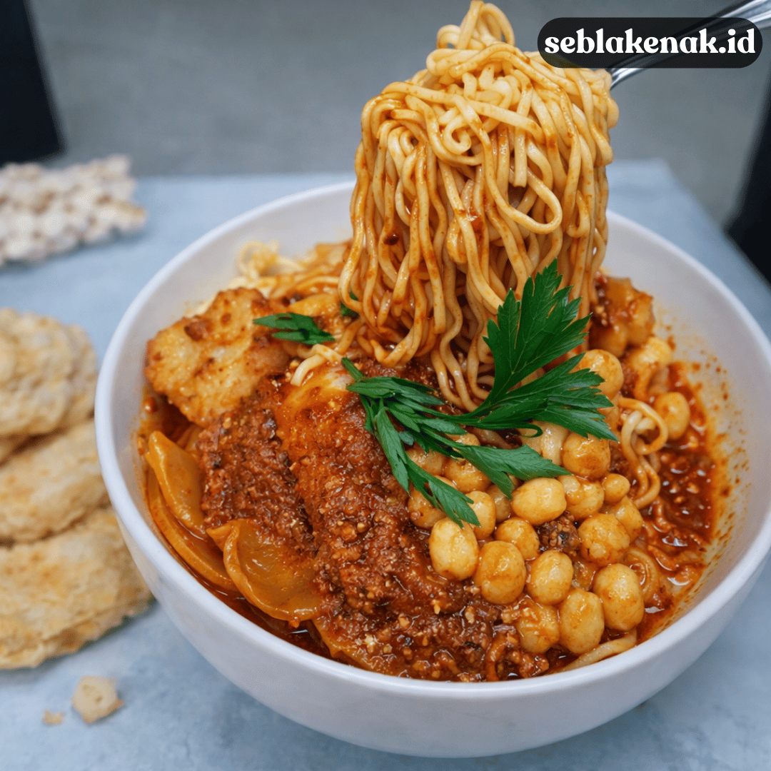 Seblak Mie Geprek, Kombinasi Dua Pedas Favorit Pecinta Jajan