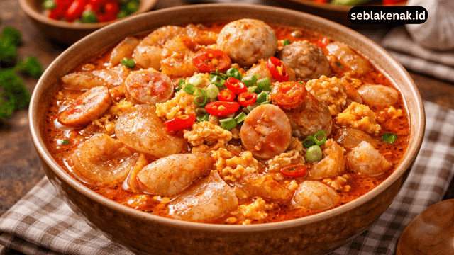 Resep Seblak Basah dengan Kerupuk Aci, Gurih Pedas Nagih