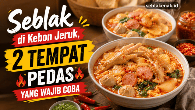 Seblak di Kebon Jeruk, 2 Tempat Pedas yang Wajib Coba