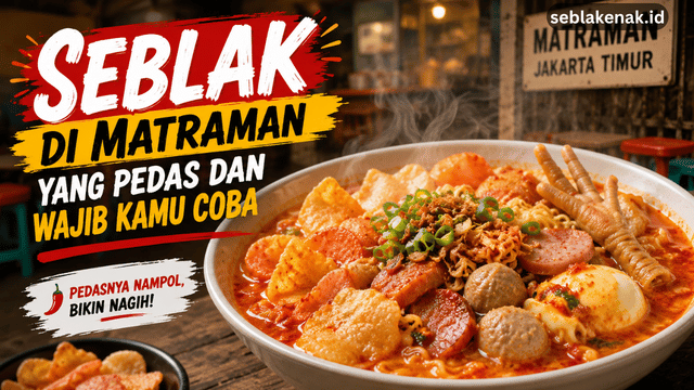 Seblak di Matraman yang Pedas dan Wajib Kamu Coba